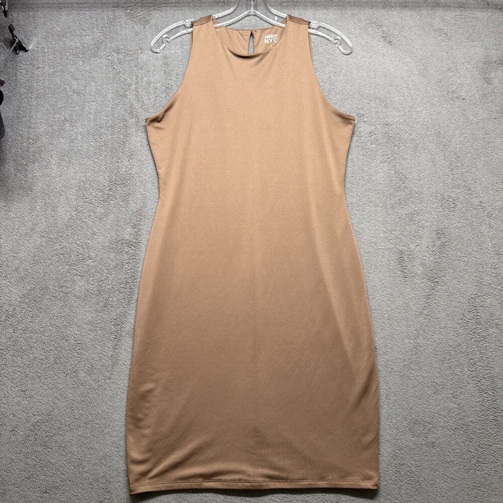 Juniors High Neck Dress L Chocolate malt Madden NYC